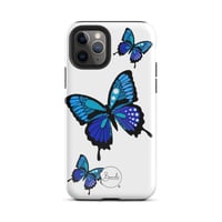 Image 2 of Tough Case for iPhone® "Blue Butterfly"