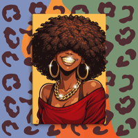 Image 1 of Canvas Print Grilling Woman