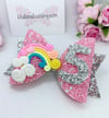 Rainbow Birthday bow