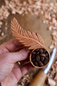 Image 7 of Fern Leaf ~ Coffee Scoop 