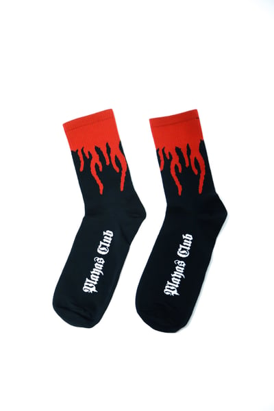 Image of Red flame socks