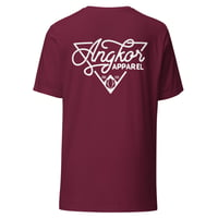 Image 2 of Triangle Typography Tee - Maroon