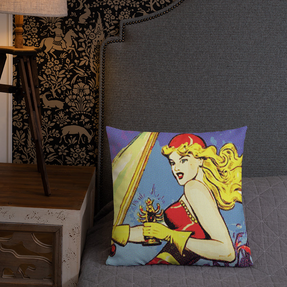 Olivia - ComicStrip Cushion / Pillow