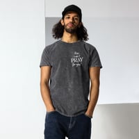 Image 2 of How can I PRAY for you? Denim Unisex T-Shirt