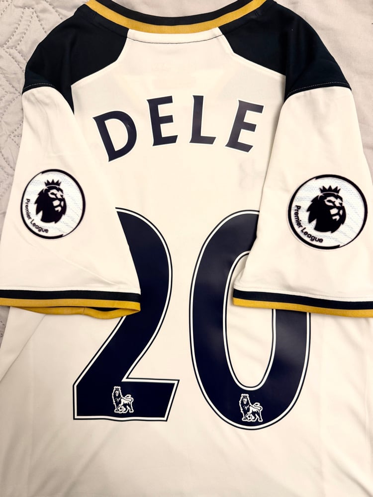 Image of PRE ORDER: Tottenham Hotspur “DELE 20” 2016/17 Home Shirt + PL patches (M)