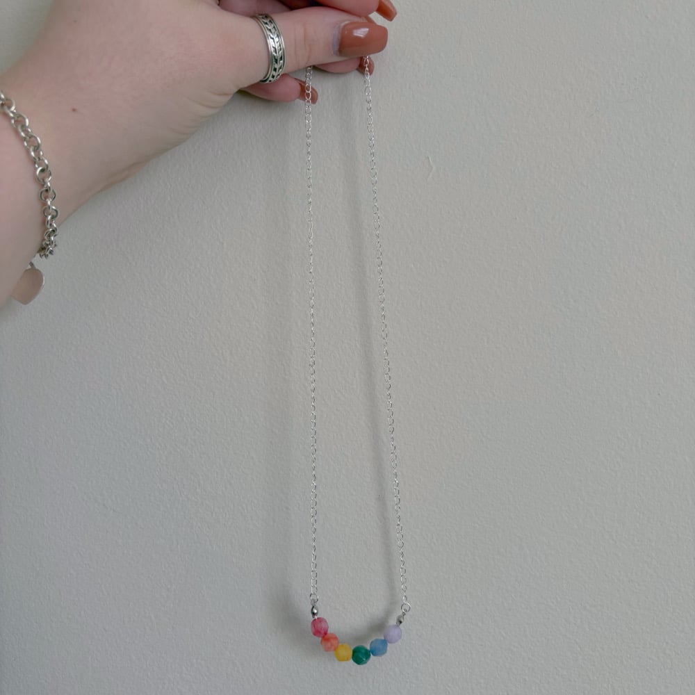Image of simple pride necklace 