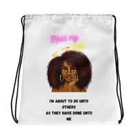 Hold My Halo Drawstring bag