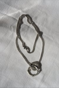 Image 2 of double donut necklace 