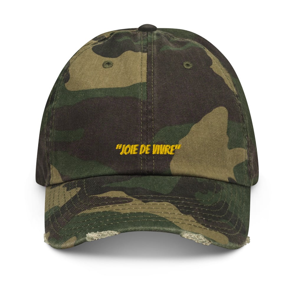 Image of "Joie de Vivre" distressed cap