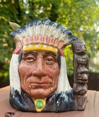 Image 1 of Ghost Plant in Vintage Royal Doulton North American Indian Toby Mug