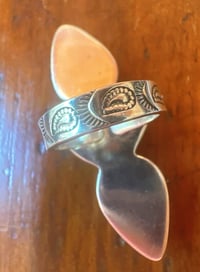 Image 6 of Turquoise Trilogy adjustable statement ring