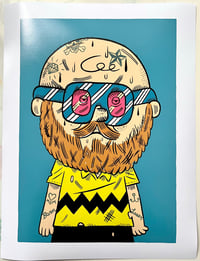 Image 1 of Hipster Charlie Brown 11x15 Signed Archival Print 