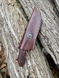 Image 2 of 8.5” ladder Damascus knife 