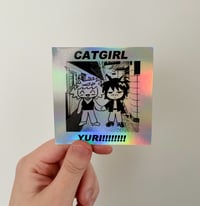 CAT YURI!!!!! Holographic Sticker