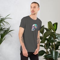 Image 24 of Colorful Neon Watercolor Skull Unisex t-shirt