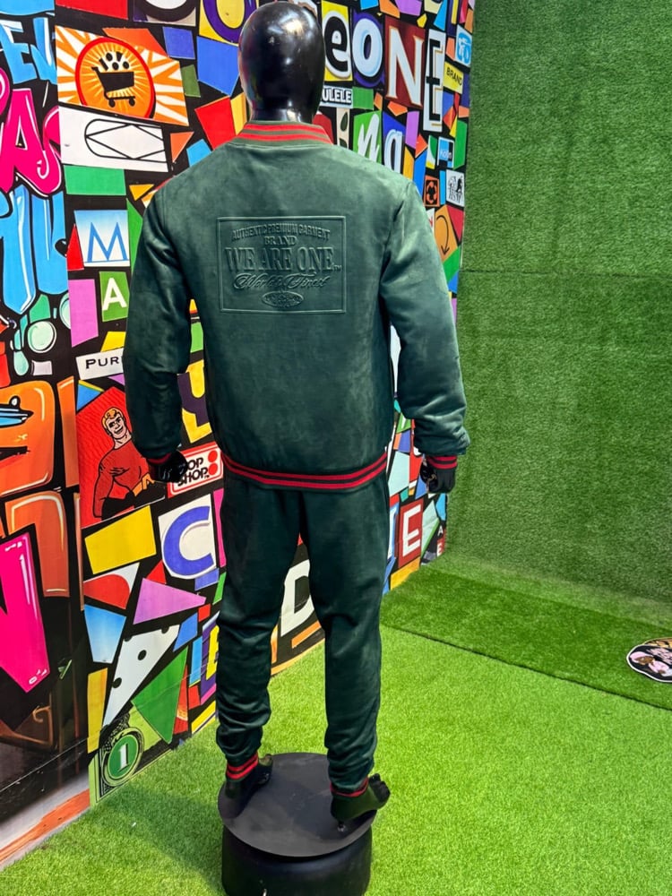 Image of THE ONE SUEDE VARSISTY JACKET/PANT UNIT