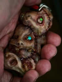 Image 6 of Face Off collectible Bic lighter sleeve, glow in the dark,  original sculpt, functional art OOAK