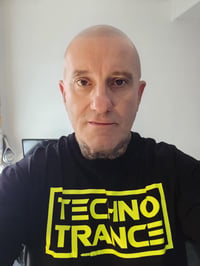 Image 2 of DJ Technotrance T-Shirt (Neon Yellow print)