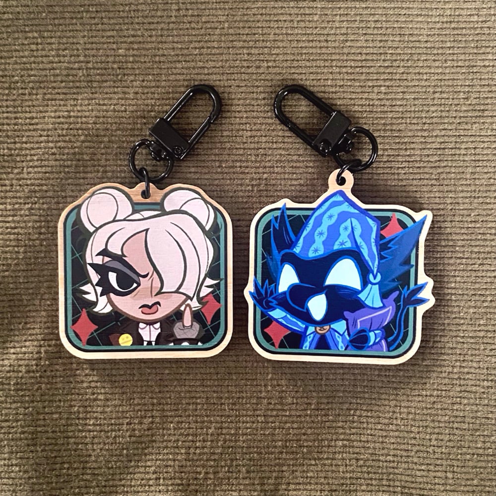 Image of Deadlock Wooden Keychains