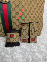 Image 2 of Extra Large Gorgeous Girl tote with clutch, earrings & cuff bracelet