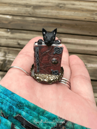 Image 8 of Book Glass Dome Necklace With Hanger