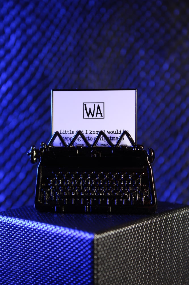 Image of Wednesday's Typewriter Pin