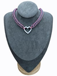 Image 3 of Polka Dot Heart Choker