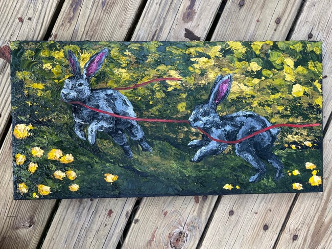 Original Oil Painting: “Frolicking”