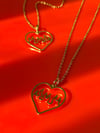 MINI HEART FLAME NECKLACE 