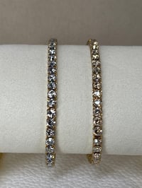 Image 1 of LA VIE PARISIENNE gold tone Swarovski crystal bracelets
