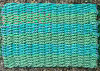 Image 1 of Aqua & Green - Two Tone - 21 Fathom - Lobster Rope Mat