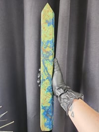 Image 5 of 4lb XL Azurite with Malachite & Chrysocolla Crystal Towers - 3 Styles