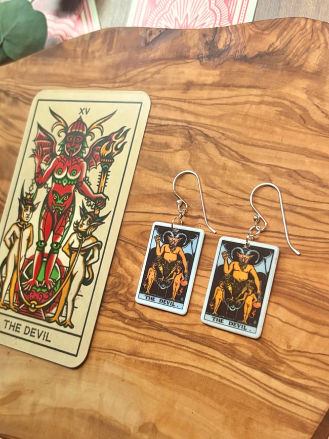 THE DEVIL // Tarot // Earrings