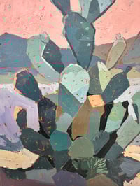 Image 5 of Cactus 4 - 8x10" Acrylic On Wood Panel