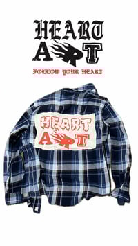 Image 2 of Forever flannel blue white 