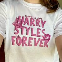 Image 1 of money is fake, harry is forever shirt