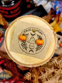 Image 1 of Kolczyki malutkie dynie na wkrętki