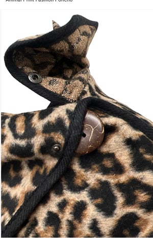 Image of Animal Print Fashion Poncho