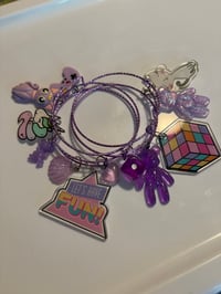 4 Piece Bangle Set Purple