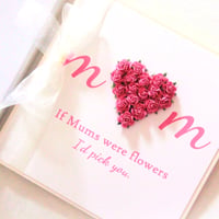 Image 1 of Mum Mother's Day Card. If Mums were flowers. Mum Birthday Card.