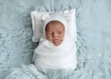 Teddy Bear Newborn Bonnet, Wrap & Lovey Bear Photography Prop Set