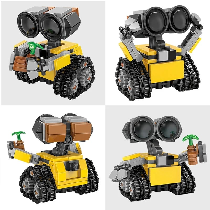 Image of ！！Classic Movie Mini Robot Wall-e MOC Building Blocks Model DIY Bricks Kits Creative Toys for Ki