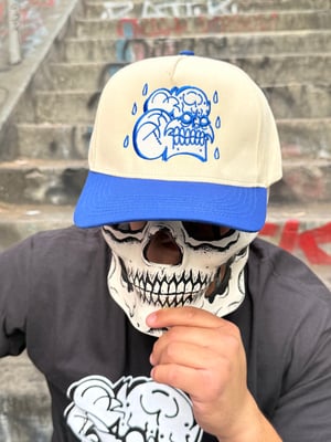 Image of Upset Royal blue & Black cream cap Snapback hats 