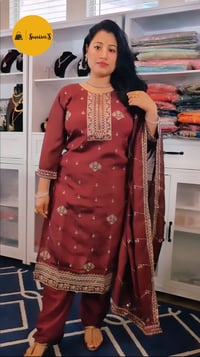 Image 1 of Soft Silk Kurtha Set - Design #14