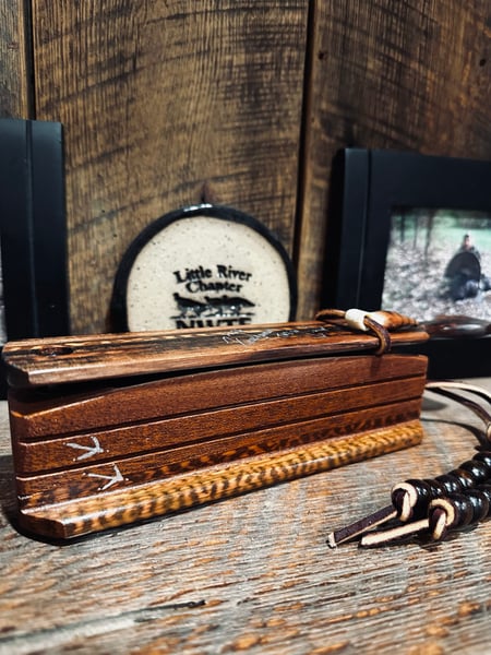 Image of Macassar Ebony/Mahogany with snakewood inlay