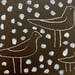 Image of Birds in the Snow monoprint