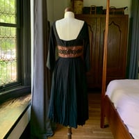 Image 6 of L'AIGLON Black Pleated Dress Small