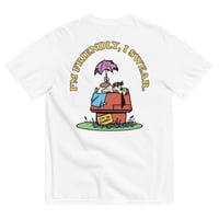 Image 1 of Friendly heavyweight tee back print