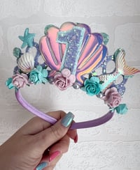 Image 3 of Lilac And Turquoise Mermaid Tiara 