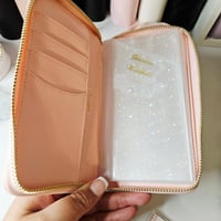 Image 10 of Slim Zippy Cash Wallet W/ Sparkle Effect ✨️